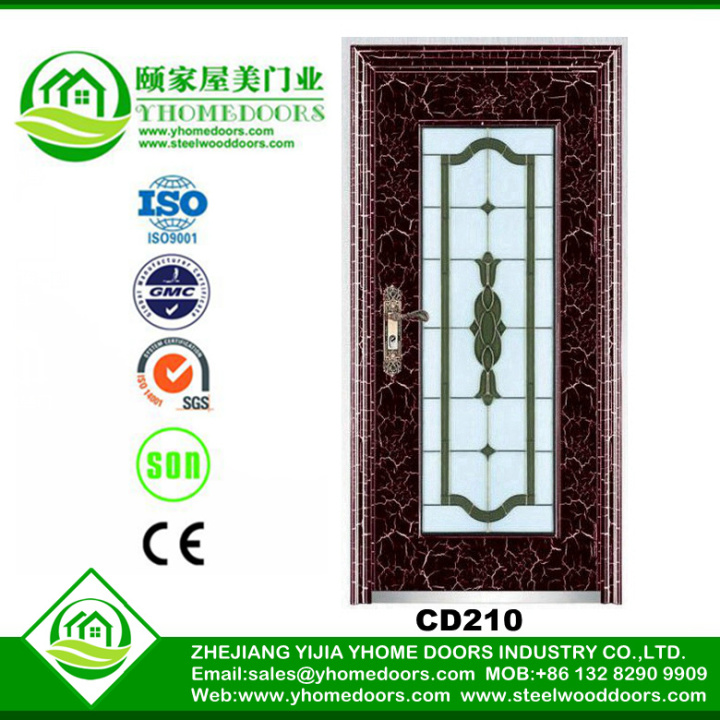 door to residence,best front door security,wrought iron doors with blinds glass inside for sales