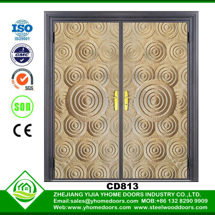 fiberglass wood grain front entry door,sliding doors security,pvc door with grills