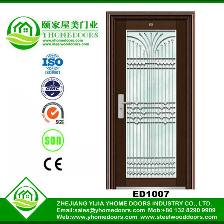 Raised panel  door ,Craft PVC Door ,stainless steel single door walpapers