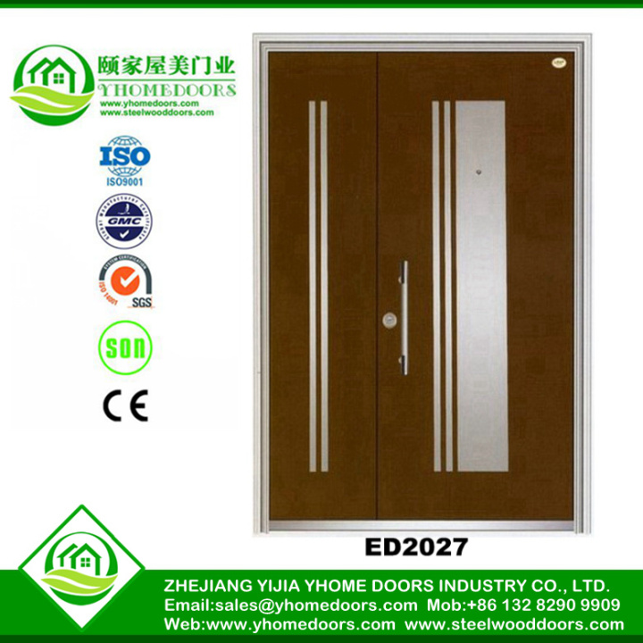 steel hatch door,Euro sytle Wooden composite door High Quality,steel exterior glass door