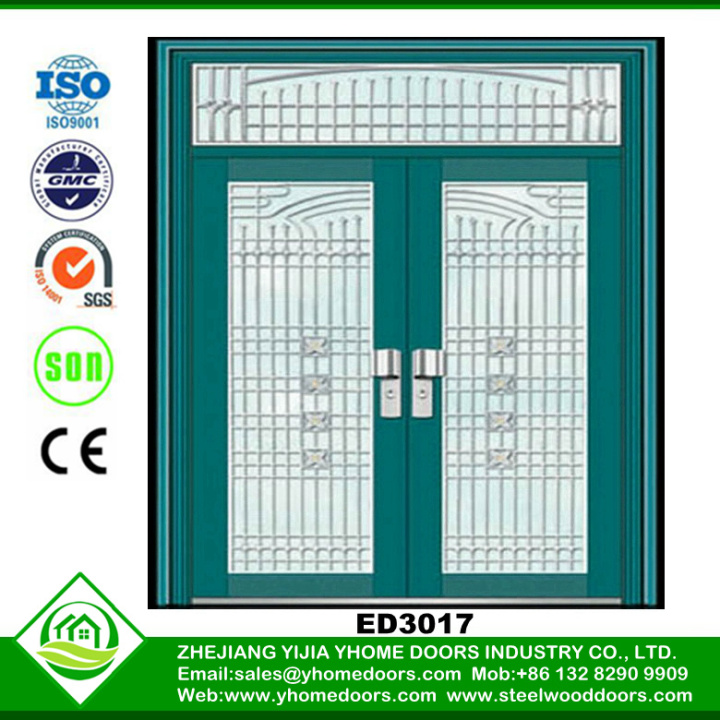 aluminum glass door frame,front door security devices,steel door double leaf