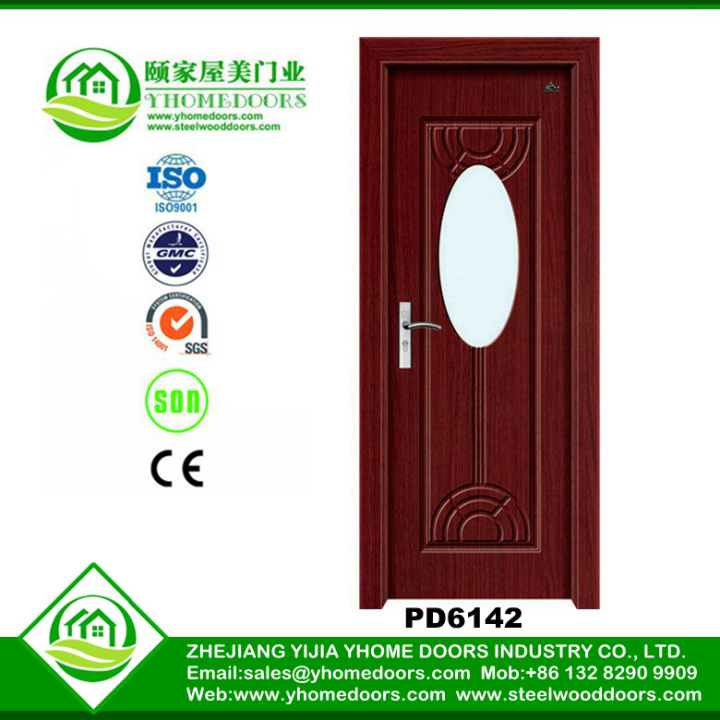 adjustable door frame steel door,internal door with glass,solid wooden doors veneered