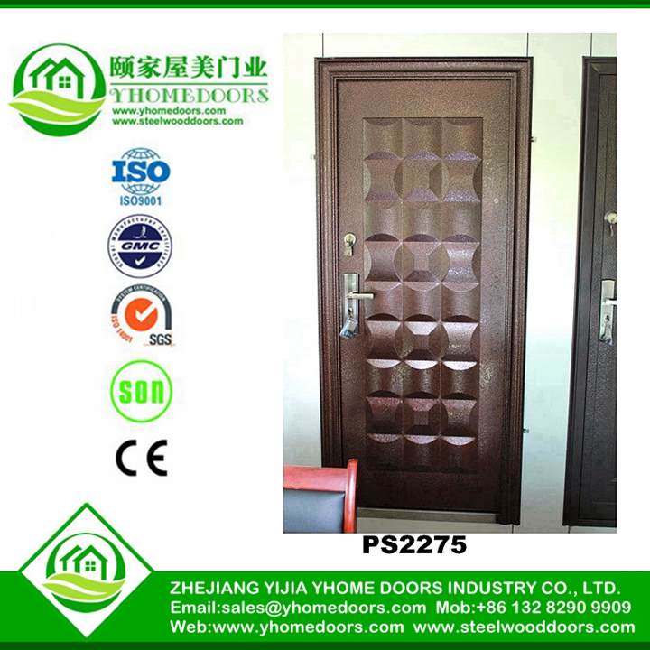 Steel wooden armored doors,best front door security,metal shop doors