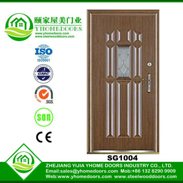 steel wood door, steel glass sliding door,timber door design