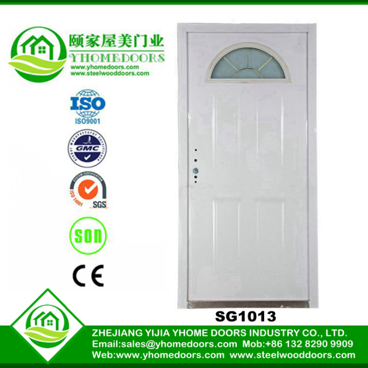 30 inch steel door, security wrought iron entrance doors ,toilet aluminum frame glass door