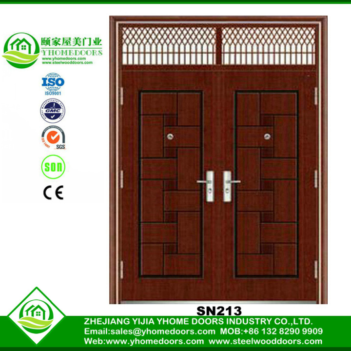 steel door window kit,Anti-theft iron door ,teak solid wood door