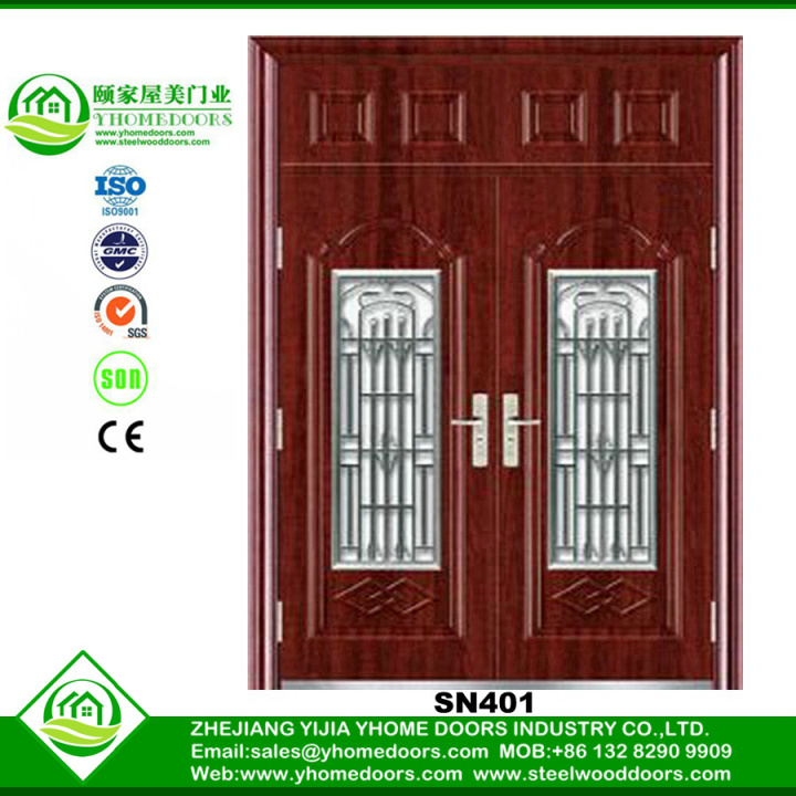 contemporary steel entry doors,wood surface entry door,steel wood armored main door