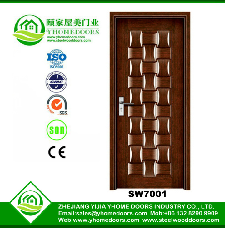 magnet door,oversize exterior door,simple design steel wood door